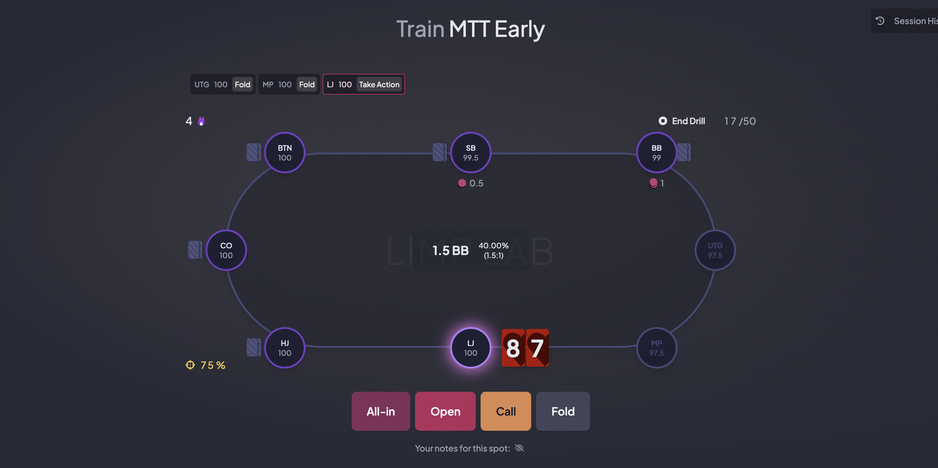 Trainer Layout